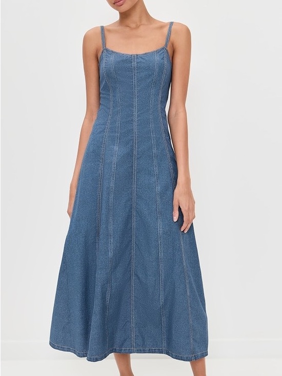 rag & bone Dresses & Skirts - Rag & Bone Blue Denim A-Line Slip Dress